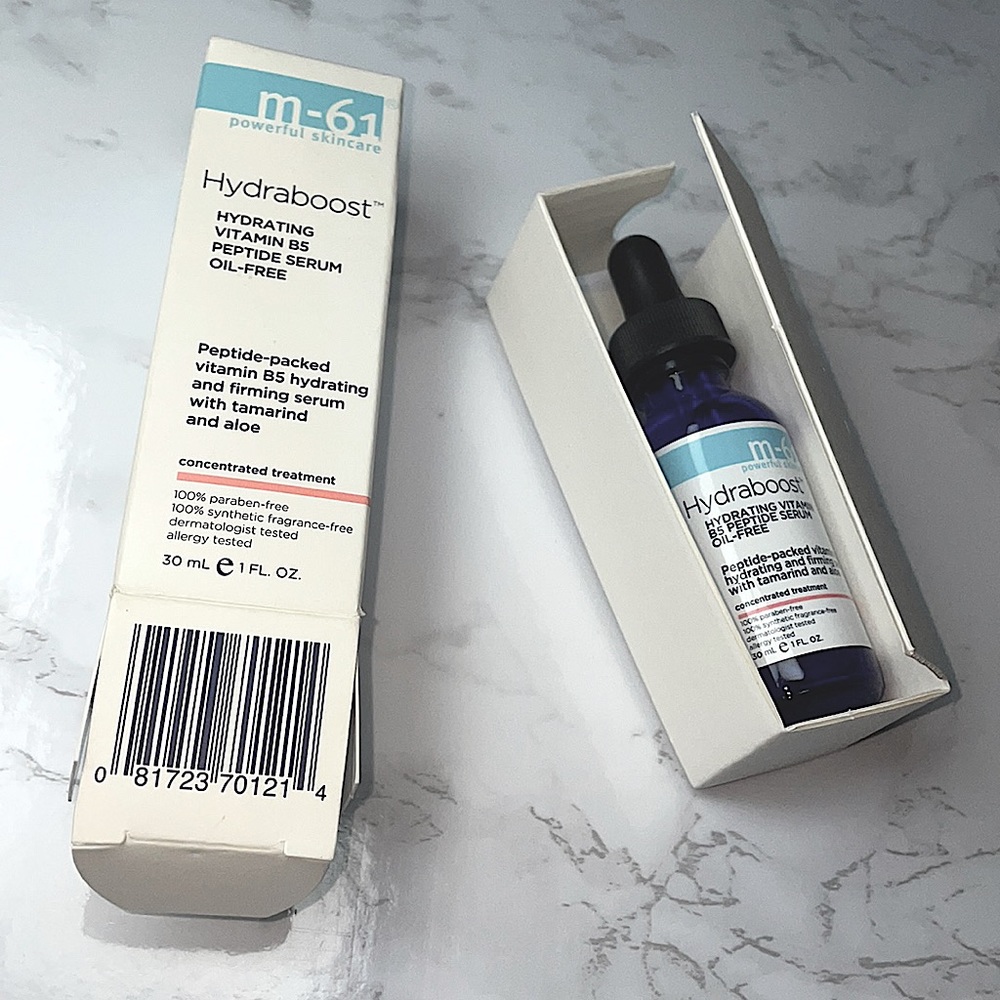 M-61 Hydraboost vitamin B5 peptide serum. Oil free. 30mL/1 fl oz.